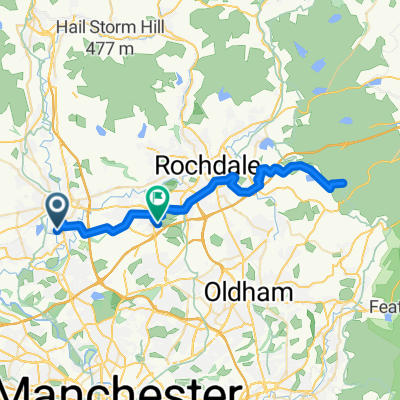 Whitefield Road, Bury to Lane End, Heywood