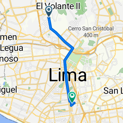 De Avenida Túpac Amaru Cdra. a Avenida Ignacio Merino