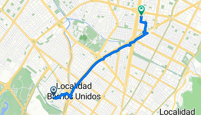 Carrera 54, Bogotá to Calle 100, Bogotá