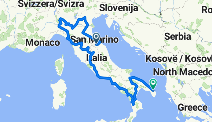 Via Giacomo Matteotti, Fermignano a Via Salvatore Trinchese, Lecce