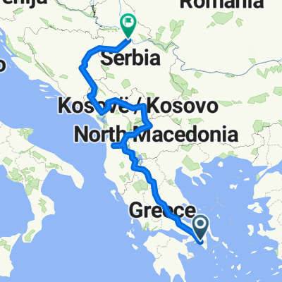 Rruga Myslym Shyri, Tirana nach Nikola Pasic Square, Belgrad