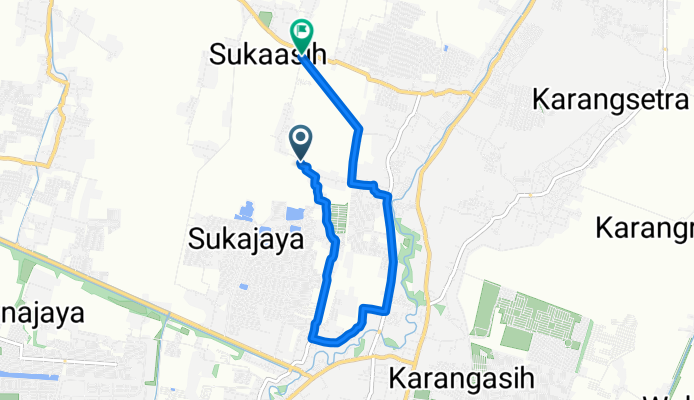 Q4GV+8C3 to Jalan Buni Ayu Raya