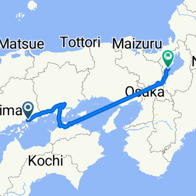 Route to 近江舞子
