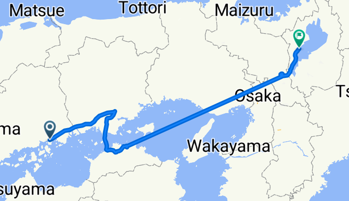 Route to 近江舞子