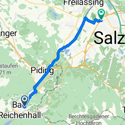 Baderstraße, Bad Reichenhall nach Europastraße, Salzburg