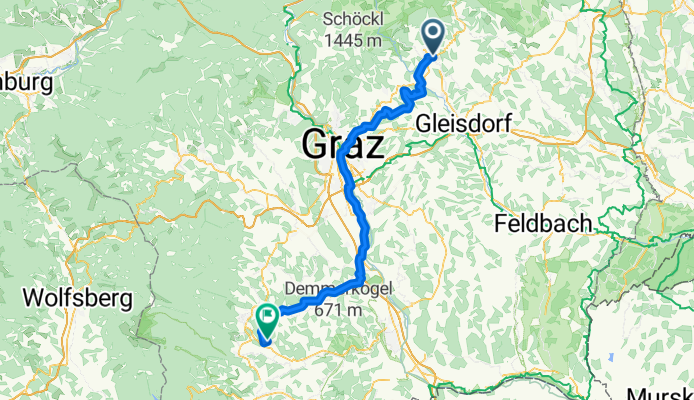 Von Weiz bis Sankt Peter im Sulmtal