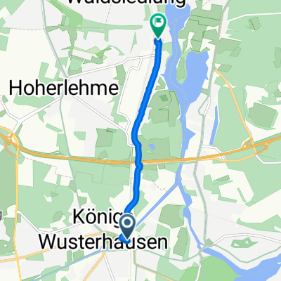 Bahnhofsvorplatz, Königs Wusterhausen nach Friedrich-Engels-Straße, Wildau
