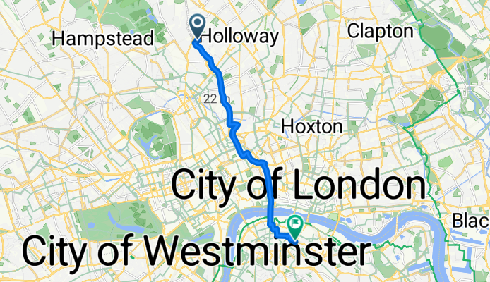 22 Southcote Road, London to 180 Brandon House, Borough High Street, London