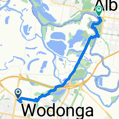 Melbourne Rd, Wodonga to Precinct Pl, Albury