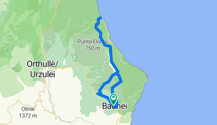 Via Orientale Sarda nach Via San Pietro