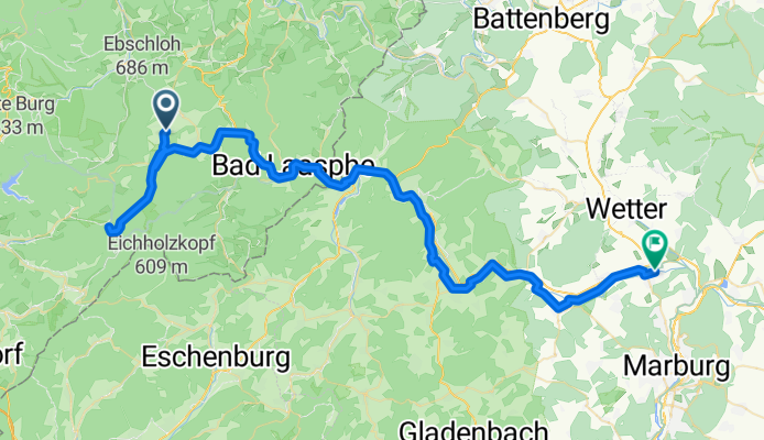 Von Bad Laasphe bis Lahntal