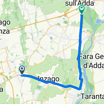 Via Alzaia Martesana, Bellinzago Lombardo a Via Carlo Gnocchi, Trezzo sull'Adda