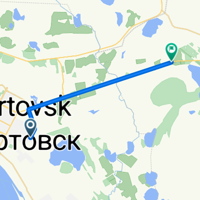 От улица Ленина до Нижневартовск - Стрежевой улица