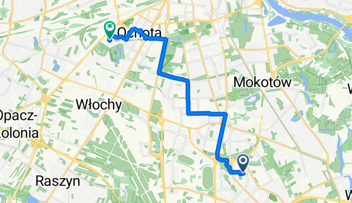 Zamiany, Warszawa do Kukiełki, Warszawa