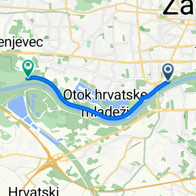 Veslačka ulica 19D to Neimenovana Cesta