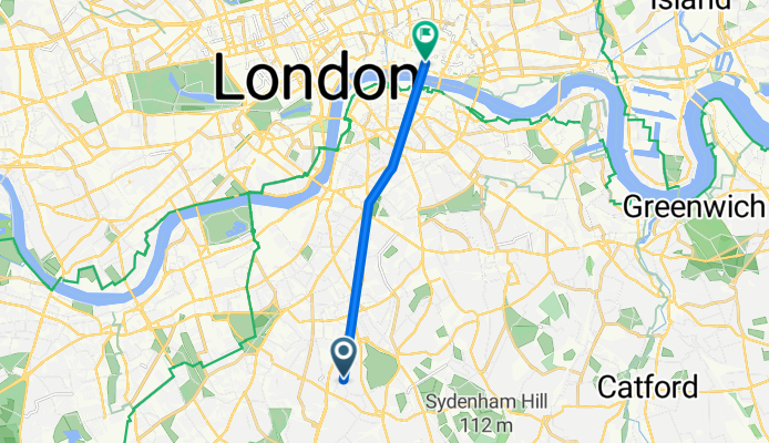 Route in London