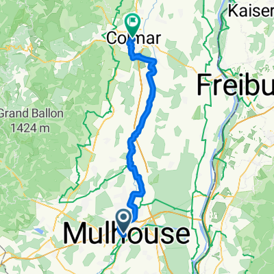 Rue Engel-Dollfus, Mülhausen nach Rue des Clefs, Colmar