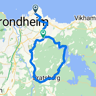 Route in Trondheim