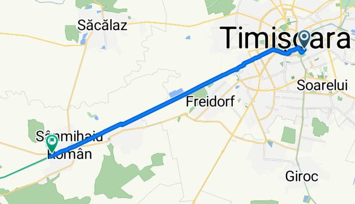 Strada Aurelianus, Timișoara to DJ591, Sânmihaiu Român