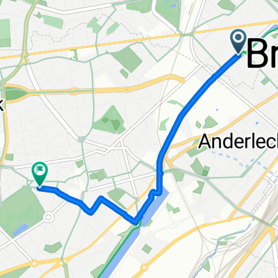 Rue de Manchester, Sint-Jans-Molenbeek nach Avenue d'Itterbeek, Anderlecht