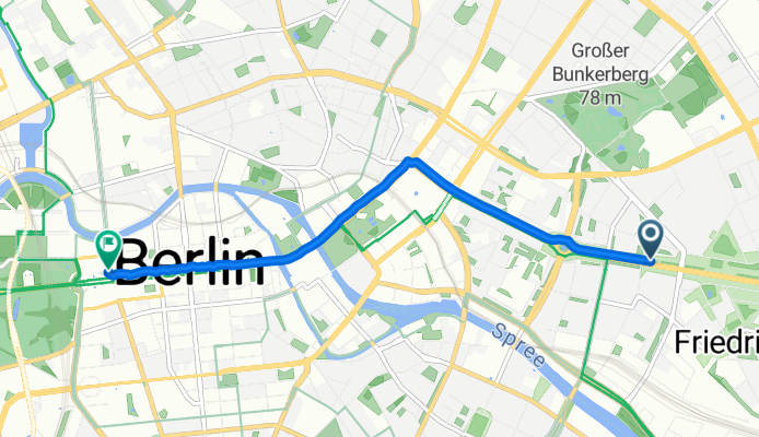 Karl-Marx-Allee, Berlin nach Wilhelmstraße, Berlin