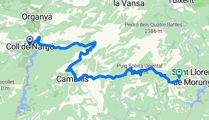 De Coll De Nargo à Via Sense Nom