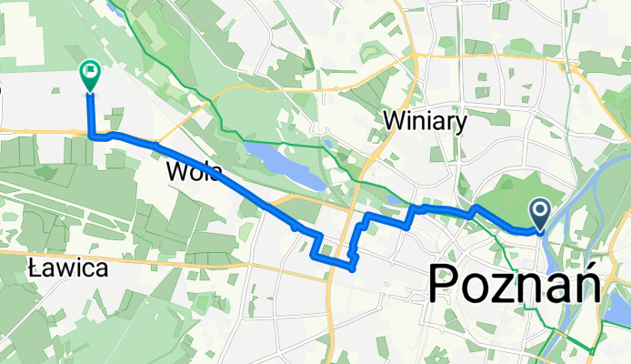 Garbary, Poznań do Santocka, Poznań
