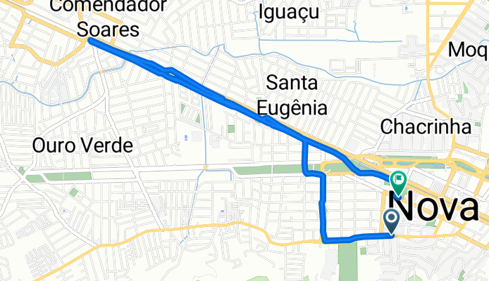 Rua Salgado Filho, Nova Iguaçu a Travessa Mauro Arruda, Nova Iguaçu