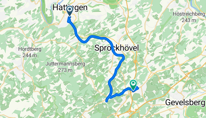Friedrichstraße, Hattingen nach Mittelstraße, Sprockhövel