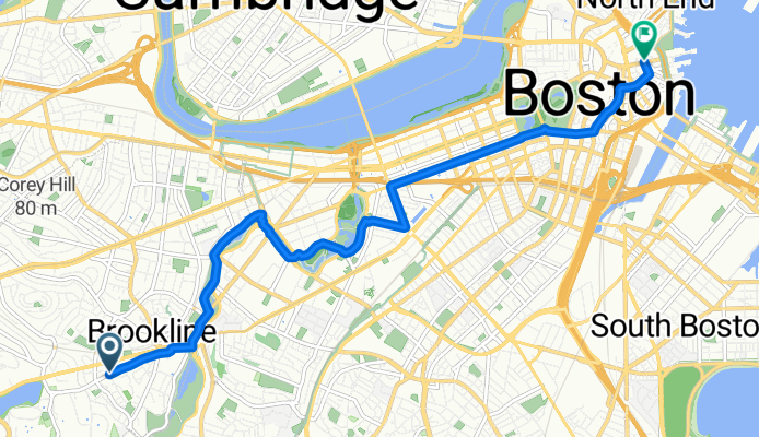 Wellington Terr, Brookline to State St, Boston