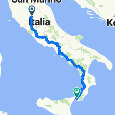 Via Pietro Vannucci, Panicale nach Via Aschenez, Reggio di Calabria