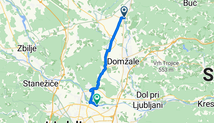 Domžalska cesta, Kamnik to Bežigrad, Ljubljana