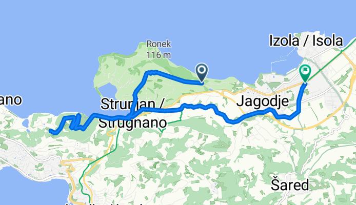 E6-Ciglarjeva pot, Izola nach Leninova ulica, Izola