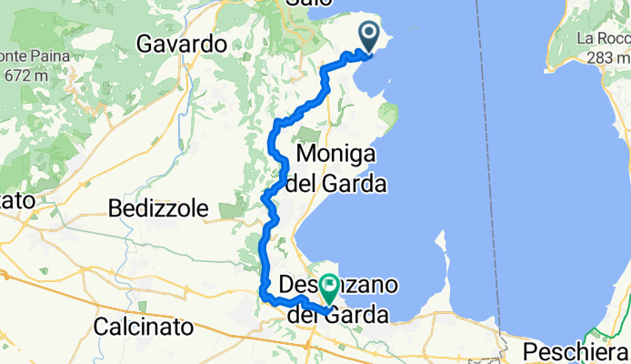 Via Porto San Felice, San Felice del Benaco nach Via Pola, Desenzano del Garda