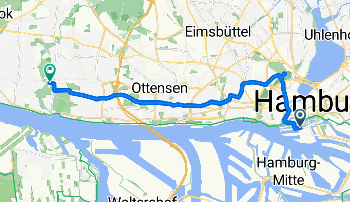 Am Sandtorkai, Hamburg nach Jürgensallee, Hamburg