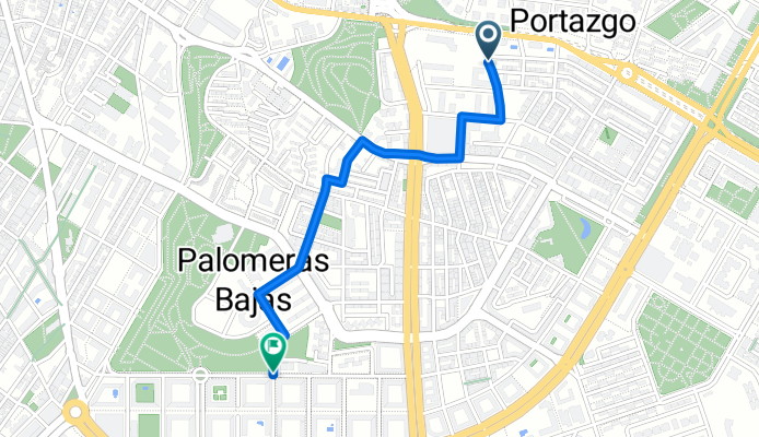 De Avenida de la Albufera a Avenida de Pablo Neruda