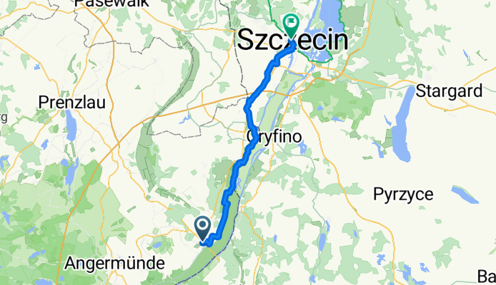 Heinersdorfer Damm, Schwedt/Oder naar M Niedziałkowskiego, Szczecin