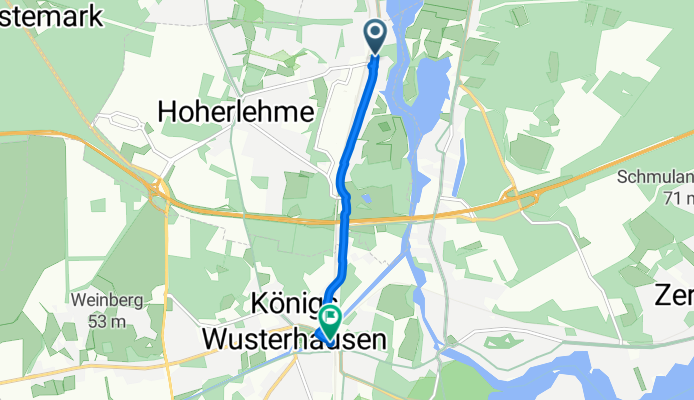 Friedrich-Engels-Straße, Wildau nach Bahnhofsvorplatz, Königs Wusterhausen