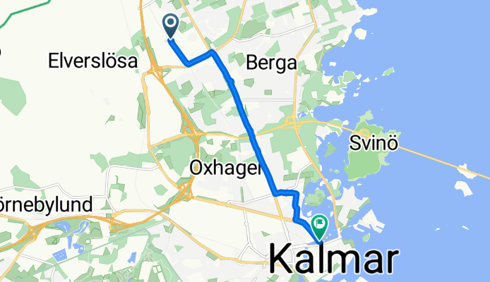 Franska vägen, Kalmar to Västra Sjögatan, Kalmar