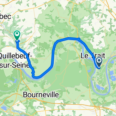 Rue Pasteur, Yainville to Rue de la République, Lillebonne