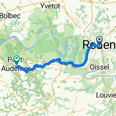 Rue Saint Romain nach Rue du Président Georges Pompidou