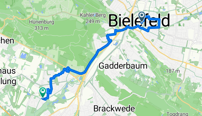 Welle, Bielefeld nach Kupferheide, Bielefeld