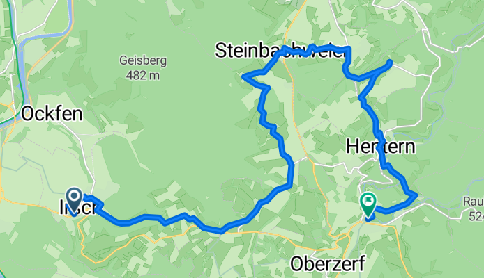 Am Mühlenberg, Irsch nach Trierer Straße, Zerf