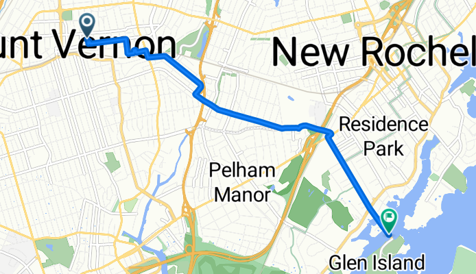 Cottage Ave, Mount Vernon to Glen Island Approach, New Rochelle