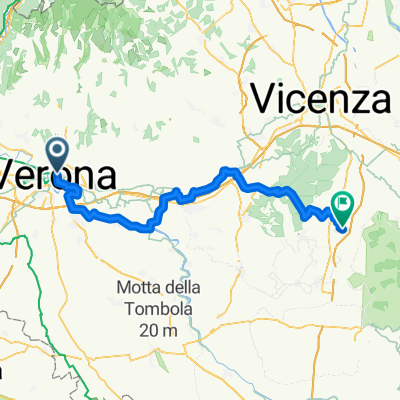 Vicolo Borgo Tascherio, Verona to Via Croce, Albettone