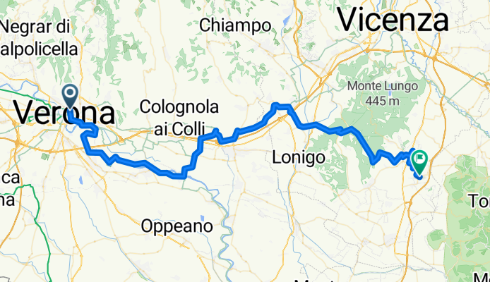 Vicolo Borgo Tascherio, Verona to Via Croce, Albettone