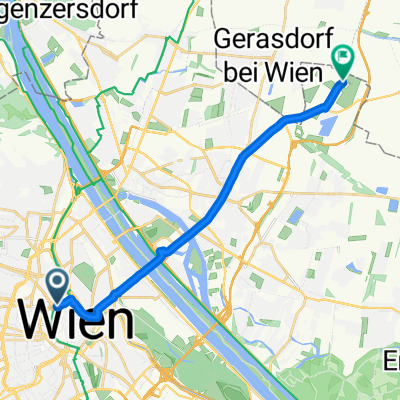 Kolingasse, Wien nach Donaustadt, Wien