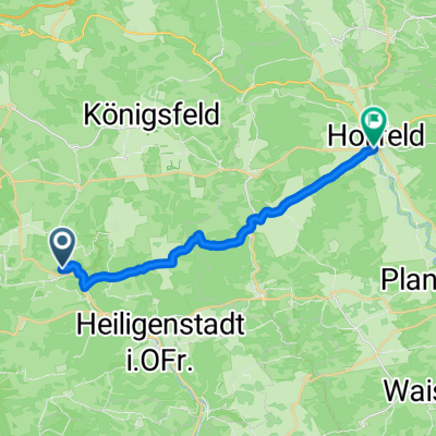 Heiligenstadt in Oberfranken nach Langgasse, Hollfeld
