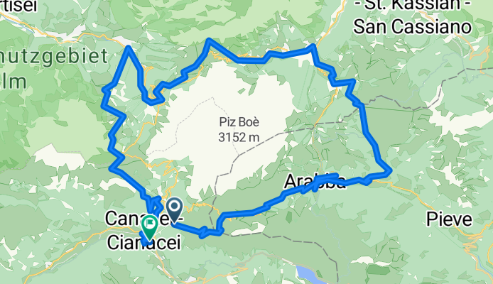 Sella Ronda from Canazei anti-clockwise