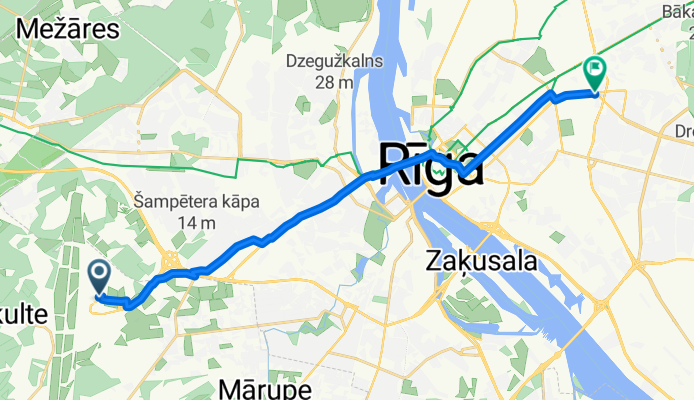 От Muzeju iela до Dzelzavas iela 6A